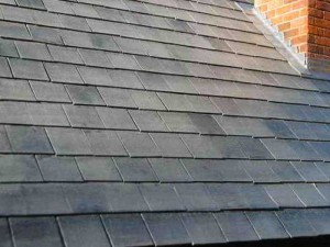 project for slate roofing in manchester - image shows a brand new slate roof